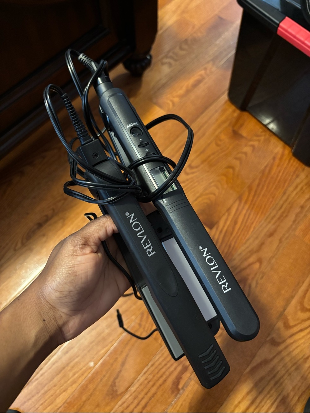 Revlon Black Dual Flat Iron Hair Straighteners